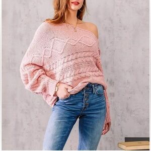 Willow & Root One Shoulder Sweater